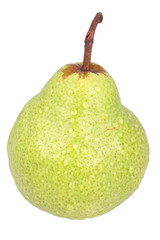 Pear with water drops.