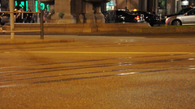 Strassenverkehr Z&uuml;rich am Abend