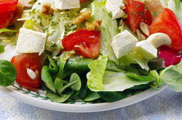 Salat mit Schafskäse