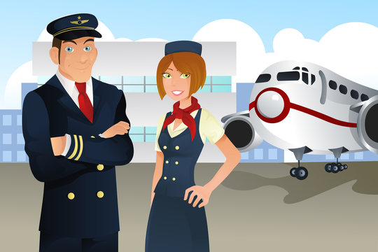 Pilot And Stewardess