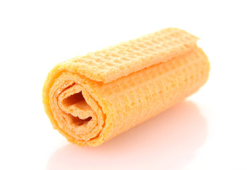 wafer roll with chocolate