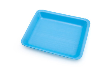 Blue food tray