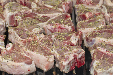 Lamb Chops  On Grill