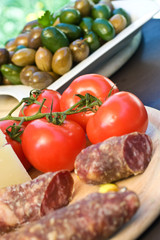 Jause mit italienischen Produkten