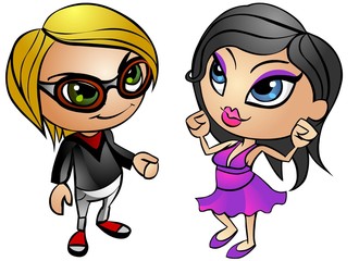 girl dancing with boy