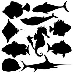 Fish Silhouettes