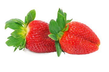 two strawberry