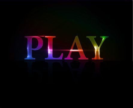 Play colorful text