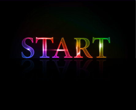 Start colorful text