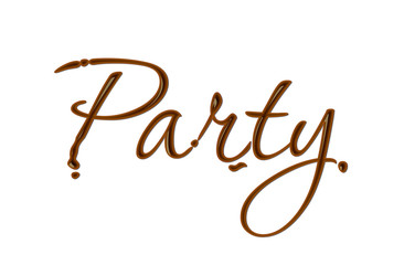 Chocolate party text