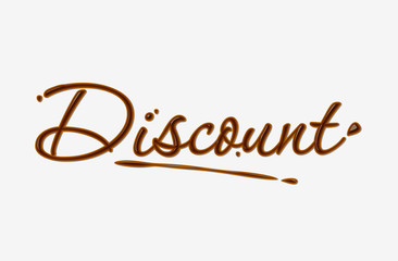 chocolate discount text