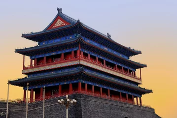 Zelfklevend Fotobehang Forbidden city in Beijing © sittitap