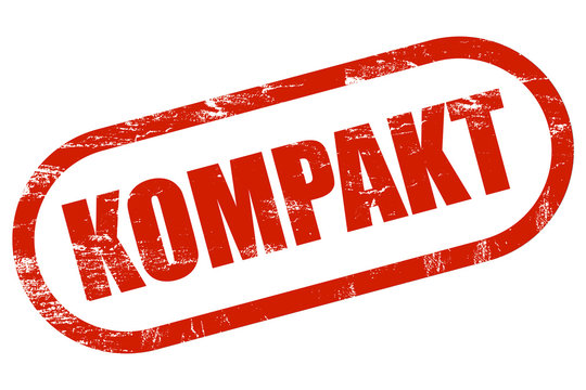 Grunge Stempel rot KOMPAKT