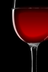 Red wine wineglass