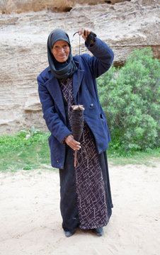 Alte Bäuerin in Jordanien