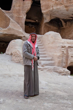 Beduine in Little Petra