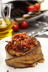 Stuffed eggplant