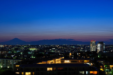 Mt.Fuji at dusk