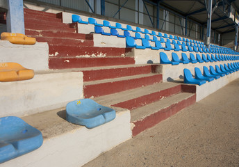 Obraz premium Seats on a country stadium