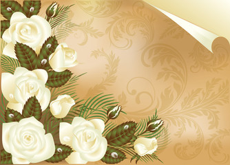 Floral love background , vector illustration