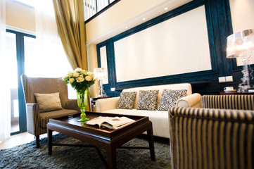 modern home living room interior