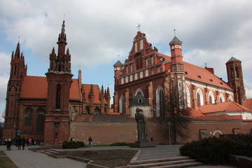 Naklejka na ściany i meble Wilno, Litwa. Katedra Św.