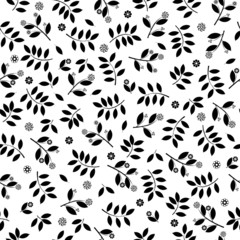 vector illustration of a floral seamless background