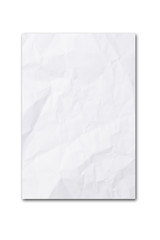 blank paper on white background