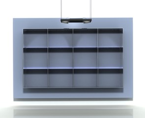 рекламная полка в магазине