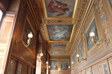 Intérieur du Château de Fontainebleau en Seine-et-Marne	