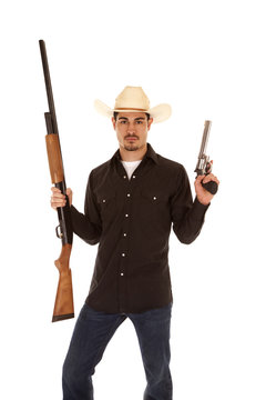 Cowboy with two guns