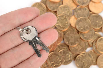 coins and keys