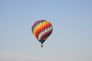 Rainbow hot air balloon
