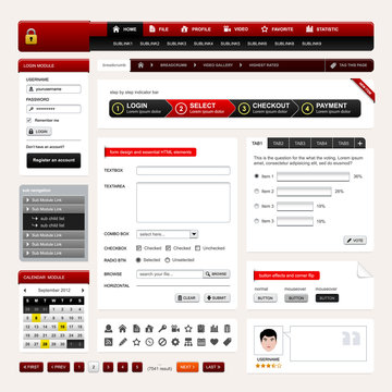 Web Design Website Element Vector