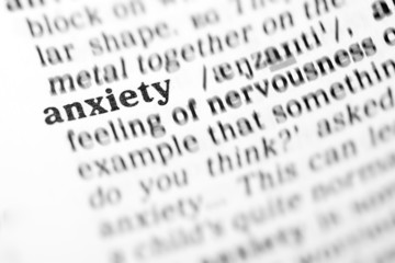 Fototapeta premium anxiety (the dictionary project)