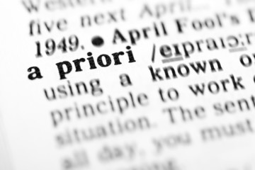 Fototapeta premium a priori (the dictionary project)