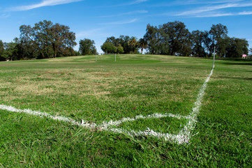 Obraz premium public football field