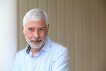 Portrait of smiling senior man