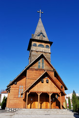 Fototapeta na wymiar Orthodox wooden church, Brasov, Romsnis