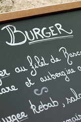 Obraz premium Ardoise : Burger