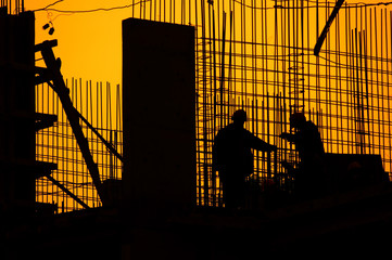 skeleton of an unfinished house
