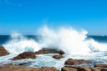 Waves crashing  at Canal Rock  Western Australia