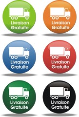 boutons livraison gratuite