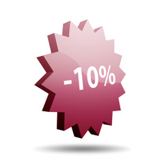 Estrella brillante 3d descuento -10%