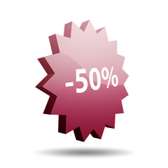 Estrella brillante 3d descuento -50%