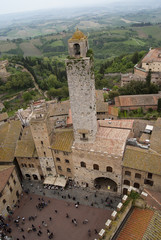 Fototapeta na wymiar Torre del Podestà - San Gimignano