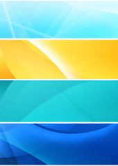 Collection of abstract banners