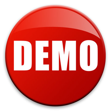 3D effect button "DEMO"