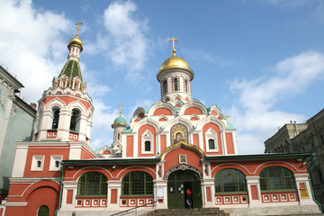 Fototapeta na wymiar Kościół na Placu Czerwonym w Moskwie Rosja