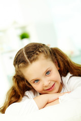 Naklejka premium Adorable girl